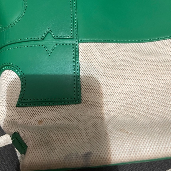 Tory Burch shoes 8/12 and tote green and white - Picture 6 of 7